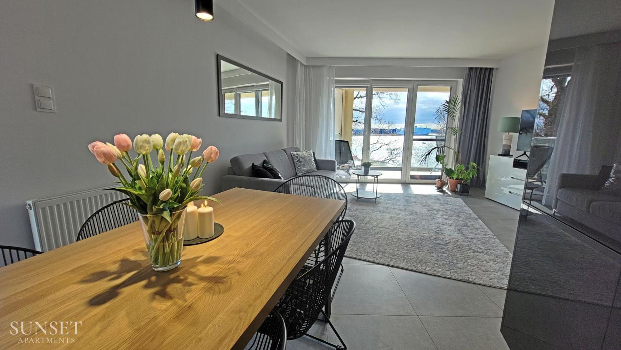 Sunset Apartments - Flotylla. Widok Na Port + Parking. シフィノウイシチェ エクステリア 写真
