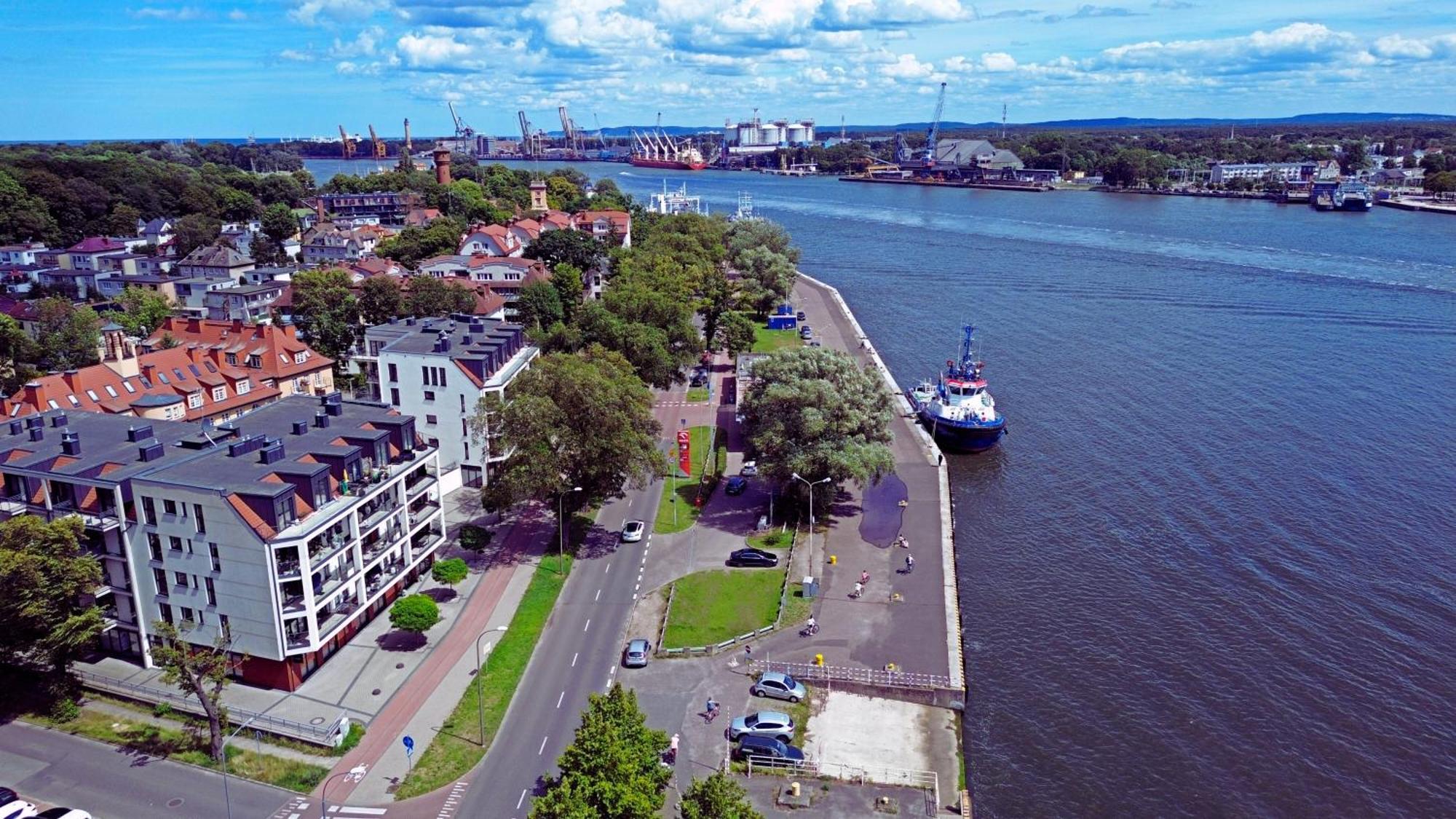 Sunset Apartments - Flotylla. Widok Na Port + Parking. シフィノウイシチェ エクステリア 写真